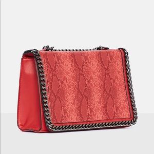 Red Crocodile Print Bag